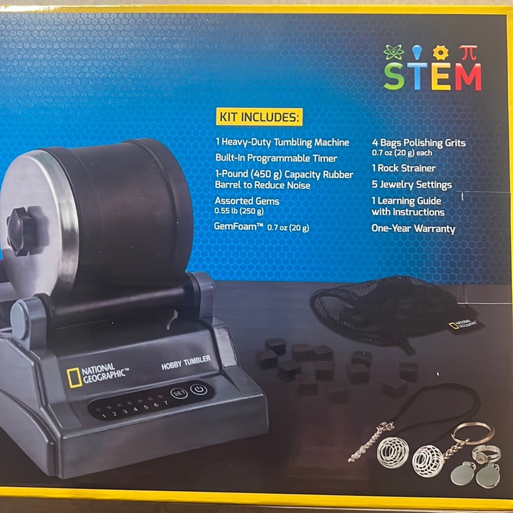 - National Geographic Rock Tumbler hobby edition brand new in the box